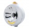 Stainless Steel "Guide" Headlight W/ Amber Dual Function Top Mount Light - 10 Amber Led Crystal Halogen