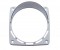 Chrome Plastic Square Turn Signal Light Bezel W/ Visor