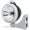 Blk. "Guide" Peterbilt Headlight 10 Amb Led Crystal Halogen W/ 5 Amb Led Vintage 682-C Series 2 Top Mount Light - Clear Lens
