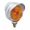 Incandescent Chrome Double Face Turn Signal Light W/ Top Visor