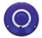 Plastic Turn Signal Lens W/ Chrome Rim - Blue