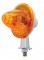 Crystal Honda Watermelon Amber Light W/ 1 1/8" Arm - Single Contact
