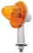 Crystal Honda Watermelon Amber Light W/ 2 1/8" Arm - Single Contact
