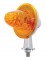 Crystal Honda Diamond Amber Light W/ 1 1/8" Arm - Double Contact