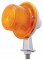 Crystal Honda Tanker Amber Light W/ 1 1/8" Arm - Double Contact