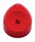 Incandescent 2 1/2" Crystal Clearance/Marker Beehive Light - Red