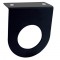 Black Steel Light Bracket W/ One 2" Light Cutout