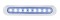 9 Blue Led Clearance/Marker Light Bar - Clear
