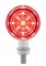 9 Red Led Dual Function Mini Bullet Light - Red