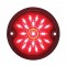 21 Led 3 1/4" Round Harley Davidson Signal Light With 1157 Plug - Red / Smoke Lens