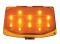 12 Led Harley Front Fender Tip Light - Amber Led/Amber Lens