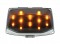 12 Led Harley Front Fender Tip Light - Amber Led/Smoked Lens