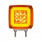 28+3 Amber /28 Red Led Double Stud Square Double Face "Glo" Signal Light - Driver