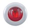 2 Red Led Mini Clearance/Marker Light With Stainless Steel Bezel - Red Lens