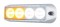 4 Led 12V/24V Strobe Light - 2 Amber+2 White