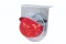 S.S. Light Bracket W/ 1 Large Watermelon Dual Function 17 Red Led Light With Visor - Red Lens