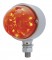 17 Amber Led Single Face Auxiliary Watermelon Light - Dark Amber Lens