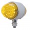 17 Led Double Face Dual Function Clear Reflector Led Auxiliary Light - Amber/Amber & Amber/Amber
