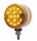 15 Amber/15 Red Led 3" Dual Function Double Face Reflector Light - Amber/Red Lens