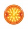21 Led 3 1/4" Round Harley Davidson Signal Light With 1157 Plug - Amber / Amber Lens