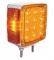 12+3 Amber /12 Red Led Double Stud Square Double Face Turn Signal Light - Passenger