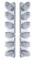 Stainless Steel Peterbilt air Cleaner Kit W/ Twelve 19 Amber Led Beehive Marker Light With Visor - Clear Lens