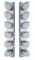 Stainless Steel Peterbilt air Cleaner Kit W/ Twelve 19 Amber Led Reflector Marker Light With Visor - Clear Lens