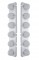 Stainless Steel Peterbilt air Cleaner Kit W/ Twelve 19 Amber Led Watermelon Marker Light - Clear Lens