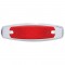 12 Red Led Peterbilt Rectangular Clearance/Marker Light W/ Stainless Steel Bezel - Red Lens