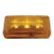 6 Amber Led Small Rectangular Clearance/Marker Light - Amber Lens