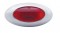 5 Red Led "Phantom Ii" Clearance/Marker Light W/ Chrome Plastic Bezel - Red Lens