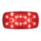 16 Red Led Rectangular "Tiger Eye" Clearance/Marker Light - Red Lens