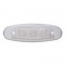 15 Amber Led Peterbilt Clearance/Marker Light W/ Chrome Steel Bezel - Clear Lens