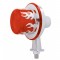 13 Red Led Honda Light W/ 1 1/8" Arm & Flame Bezel - Red Lens