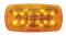 12 Amber Led Rectangular Clearance/Marker Light - Amber Lens