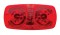 12 Red Led Rectangular Clearance/Marker Light - Red Lens