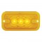 3 Amber Led Rectangular Clearance/Marker Light - Amber Lens