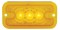 3 Amber Led Rectangular Clearance/Marker Light - Amber Lens