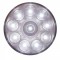 10 White Led 4" Utility/Auxiliary Light - Clear Lens
