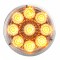 9 Amber Led 2" Reflector Clearance/Marker Light - Clear Lens