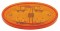 *Closeout* Peterbilt Amber Light Hood Emblem Holder - Small