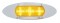 15 Amber Led Peterbilt Marker Light W/ Chrome " Maverick" Bezel - Amber Lens