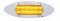 12 Amber Led Peterbilt Marker Light W/ Chrome " Maverick" Bezel - Amber Lens