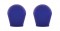 (2/Card) Large Bulb Cover - Blue