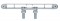 Chrome Plastic 9" Double Face Light Bar Housing Only