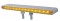 14 Amber/Red Chrome Plastic 12" Double Face Light Bar - Amber/Red Lens