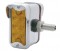 6 Amber/6 Red Led T-Mount Dual Function Double Face Lt W/ Vertical Visor Bezel -Amber/Red Lens