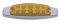 (Pack) 10 Amber Led Peterbilt Rectangular Marker Light W/ Reflector - Amber Lens