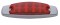 (Pack) 10 Red Led Peterbilt Rectangular Marker Light W/ Reflector - Red Lens