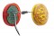 15 Amber/Red Led 3" Reflector Single Function Double Face Light Kit - Amber/Red Lens